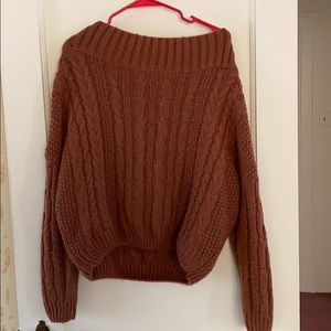 La Miel boutique off the shoulder sweater size M/L